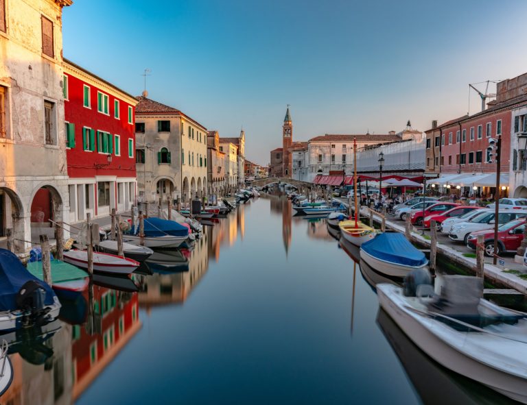 CHIOGGIA, ITALY - Jun 20, 2020: Historic center of Chioggia and its main canal
