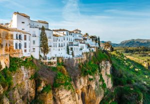 The village of Ronda in Andalusia, Spain. View from the bridge