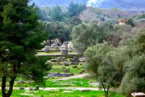 Olympia, birth place of Olympic Games, in Greece famous landmark