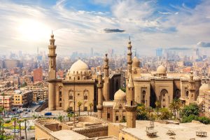 Wonderful view of The Mosque-Madrassa of Sultan Hassan from the