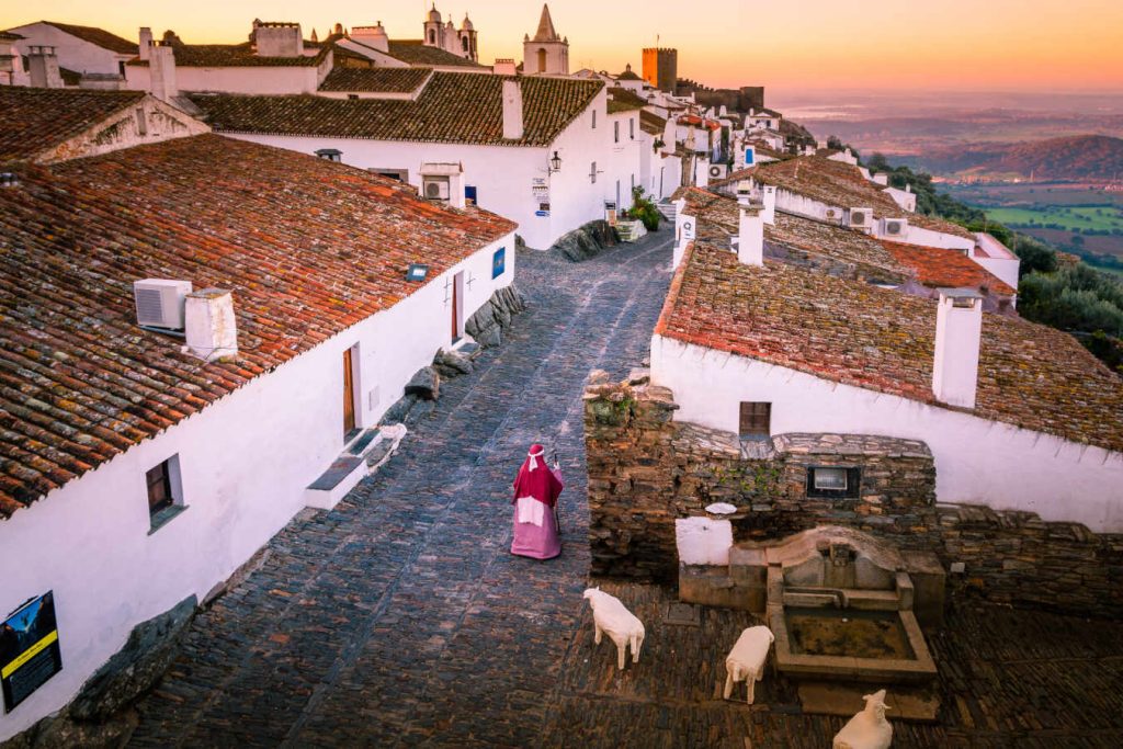 Beautiful view of Monsaraz village in Portugal
